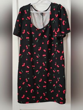 🍒 SHEIN Curve Cherry Print Dress – 4XL